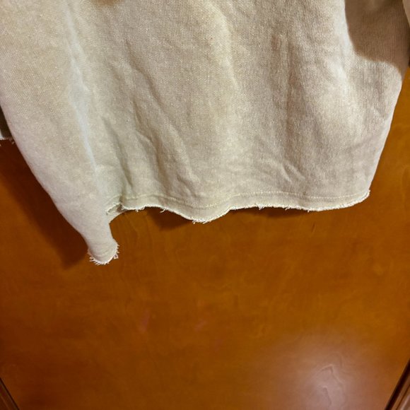 Dont Ask Why Sweater‎ Womens Medium Cream Long Sleeve Drawstring Pullover Hoodie - Picture 11 of 13